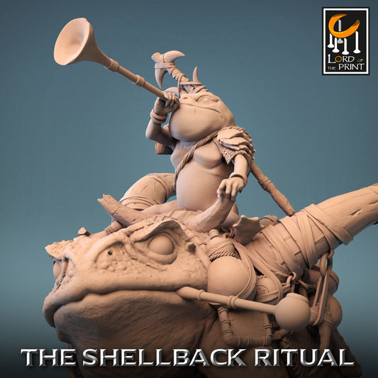 ShellBack Mount (Trumpet) - (Sculpted by Lord of the Print)