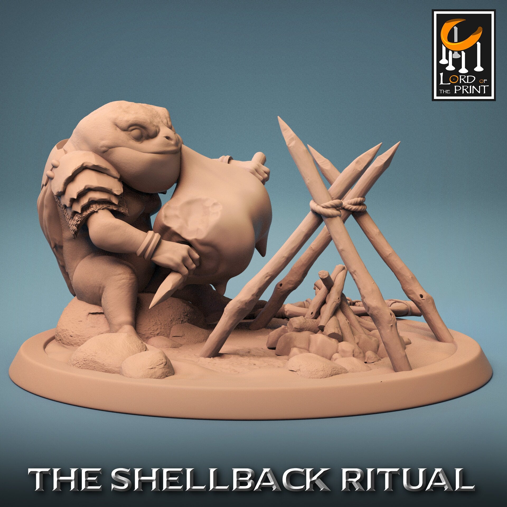 Croaker Eat - (Sculpted by Lord of the Print)