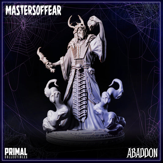 Abaddon - Necromancer (32mm / 75mm) - Sculpted by Primal Collectibles