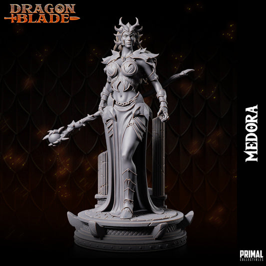 Medora - Dark Dragon Queen (32mm / 75mm / Bust) - Sculpted by Primal Collectibles