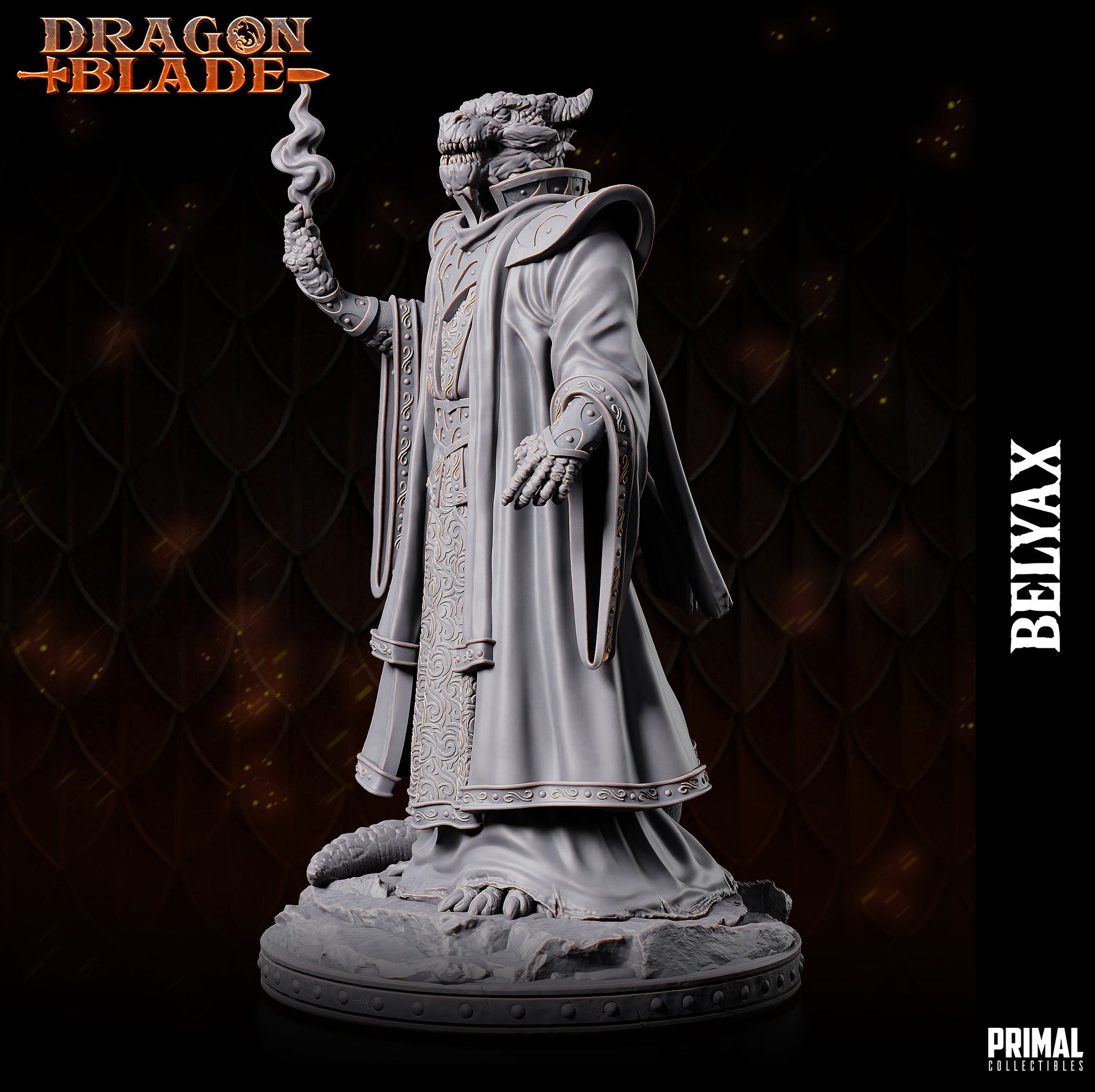 Belyax - Draconian (32mm / 75mm) - Sculpted by Primal Collectibles