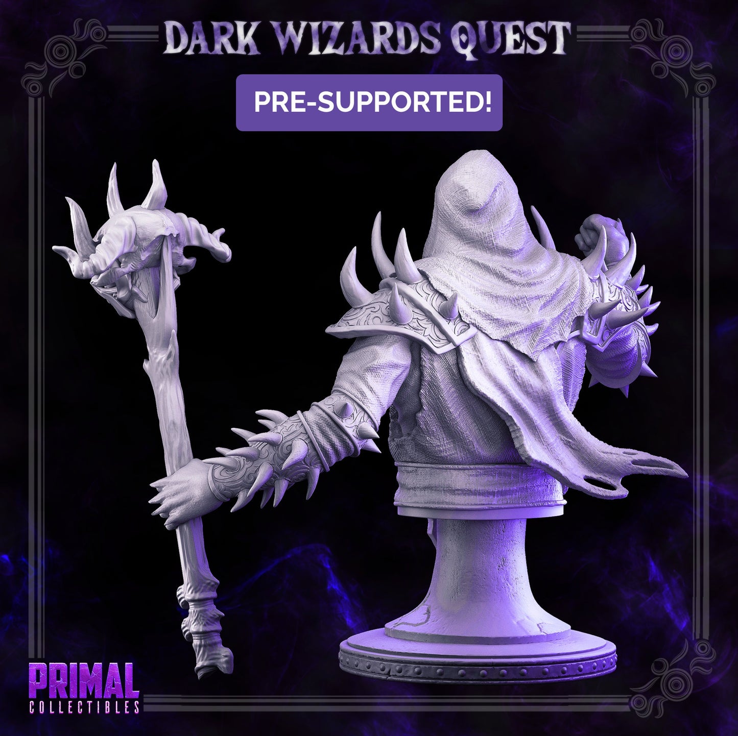 Noxus - Wizard (32mm / 75mm / Bust) - Sculpted by Primal Collectibles