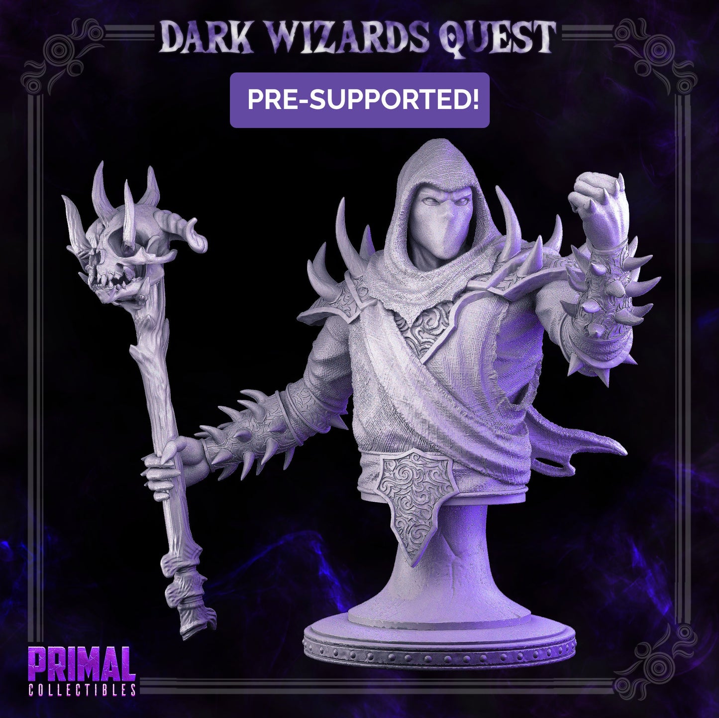 Noxus - Wizard (32mm / 75mm / Bust) - Sculpted by Primal Collectibles