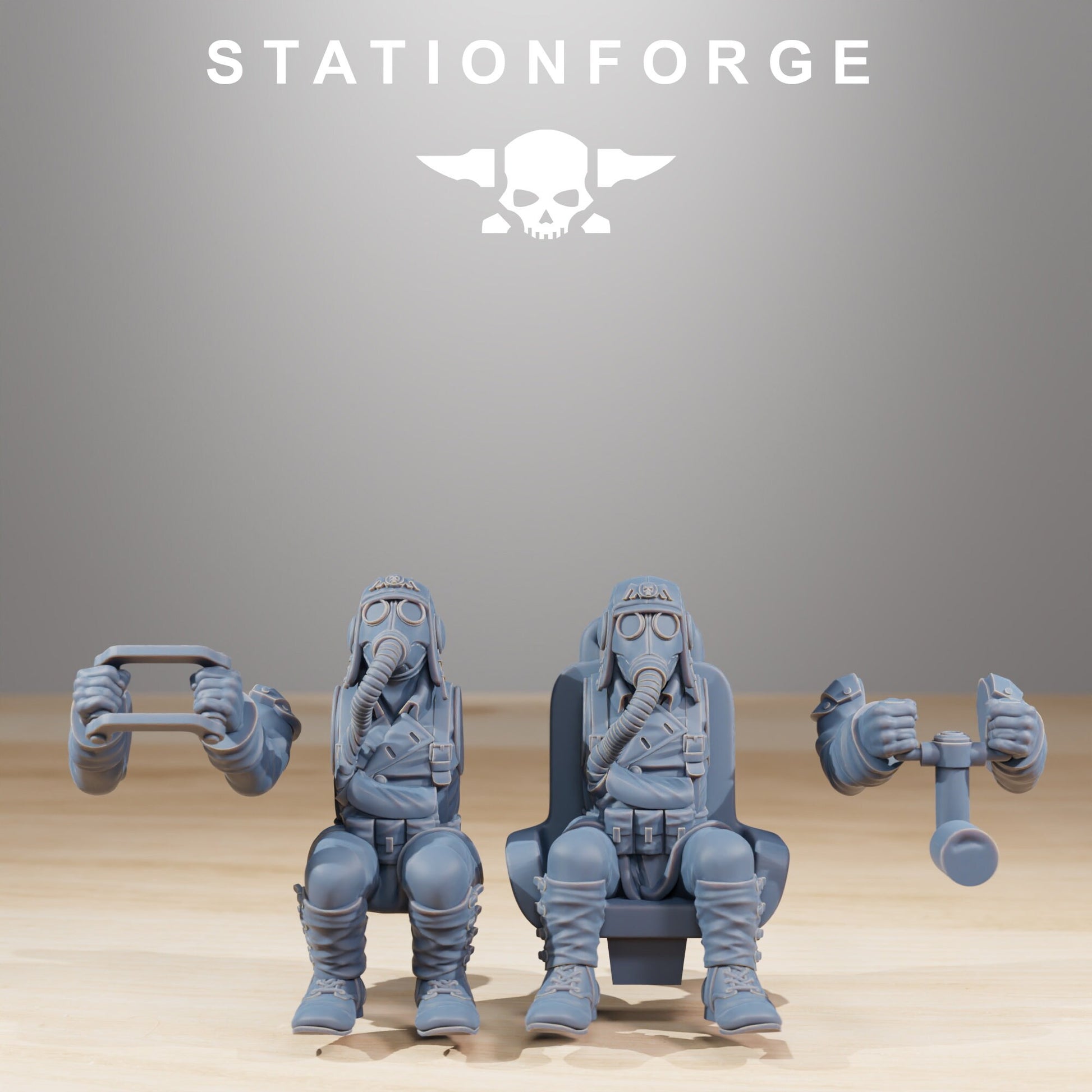 GrimGuard SF-14A Biplane (sculpted by Stationforge)