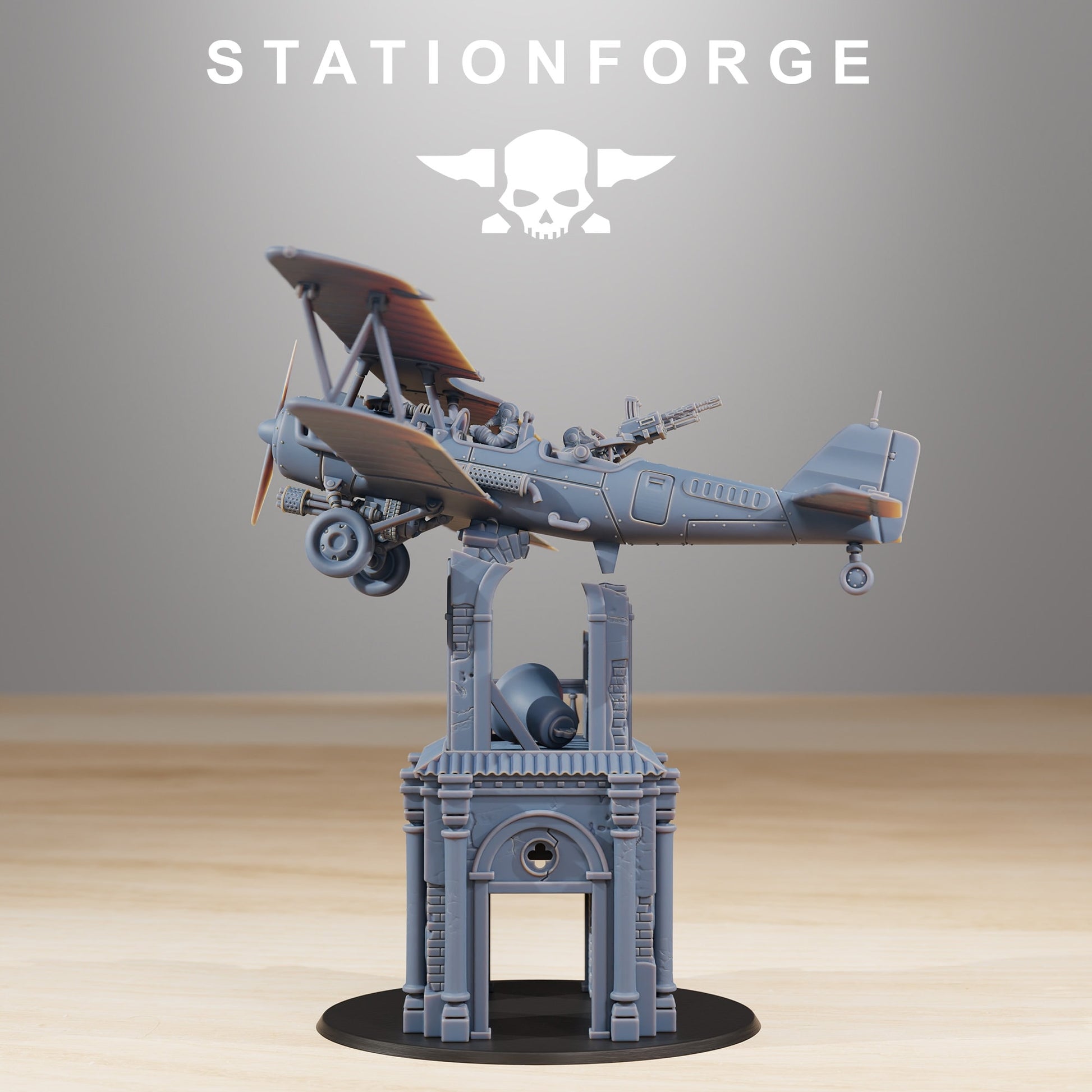 GrimGuard SF-14A Biplane (sculpted by Stationforge)