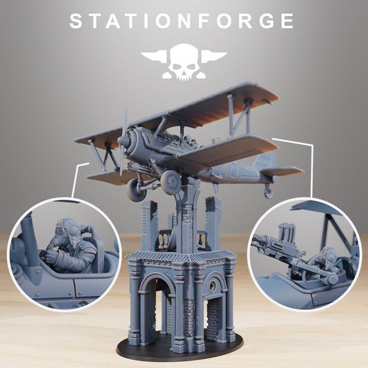 GrimGuard SF-14A Biplane (sculpted by Stationforge)