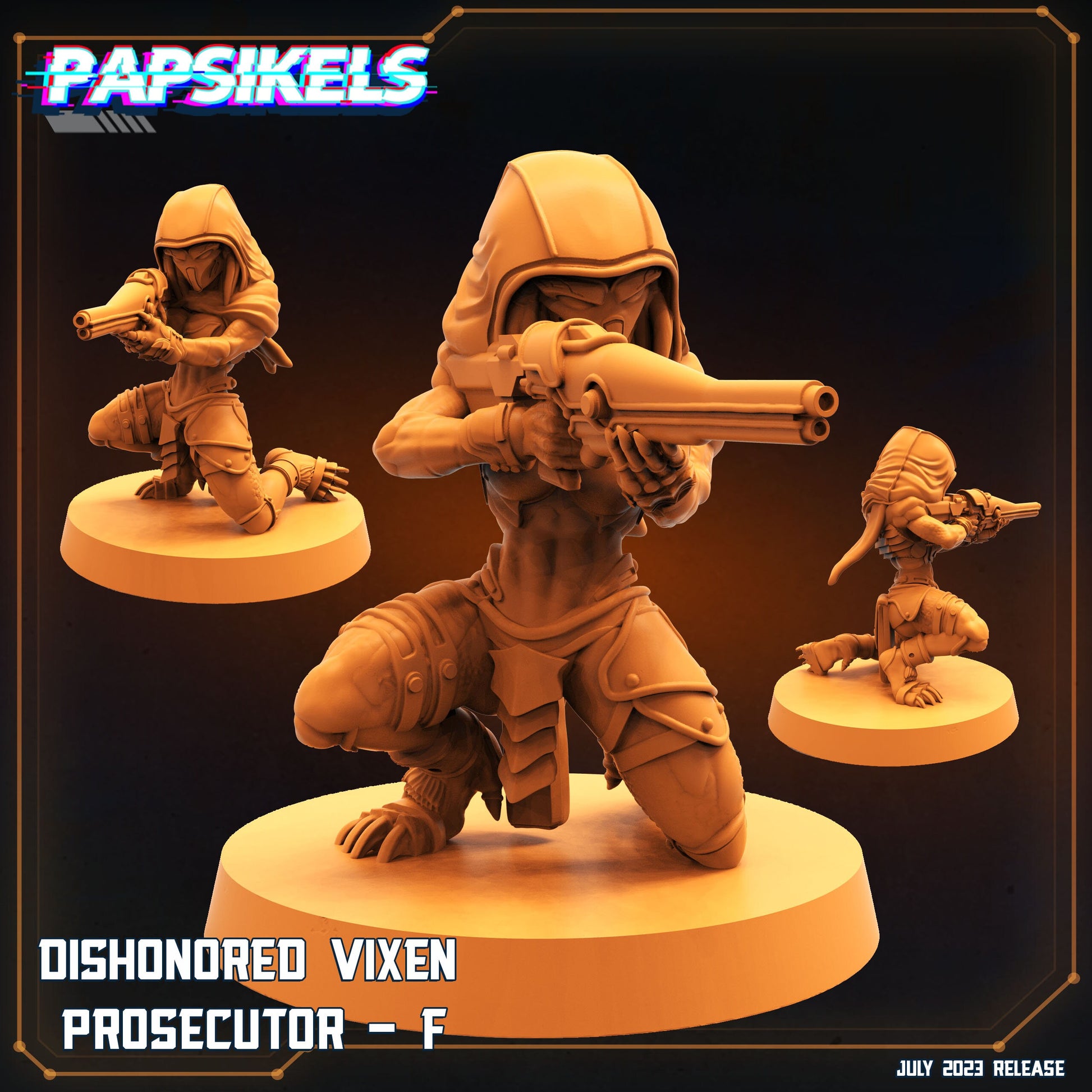 Dishonored Vixen Prosecutor A - Skull Hunter - Predator Fan Art (sculpted by Papsikels)