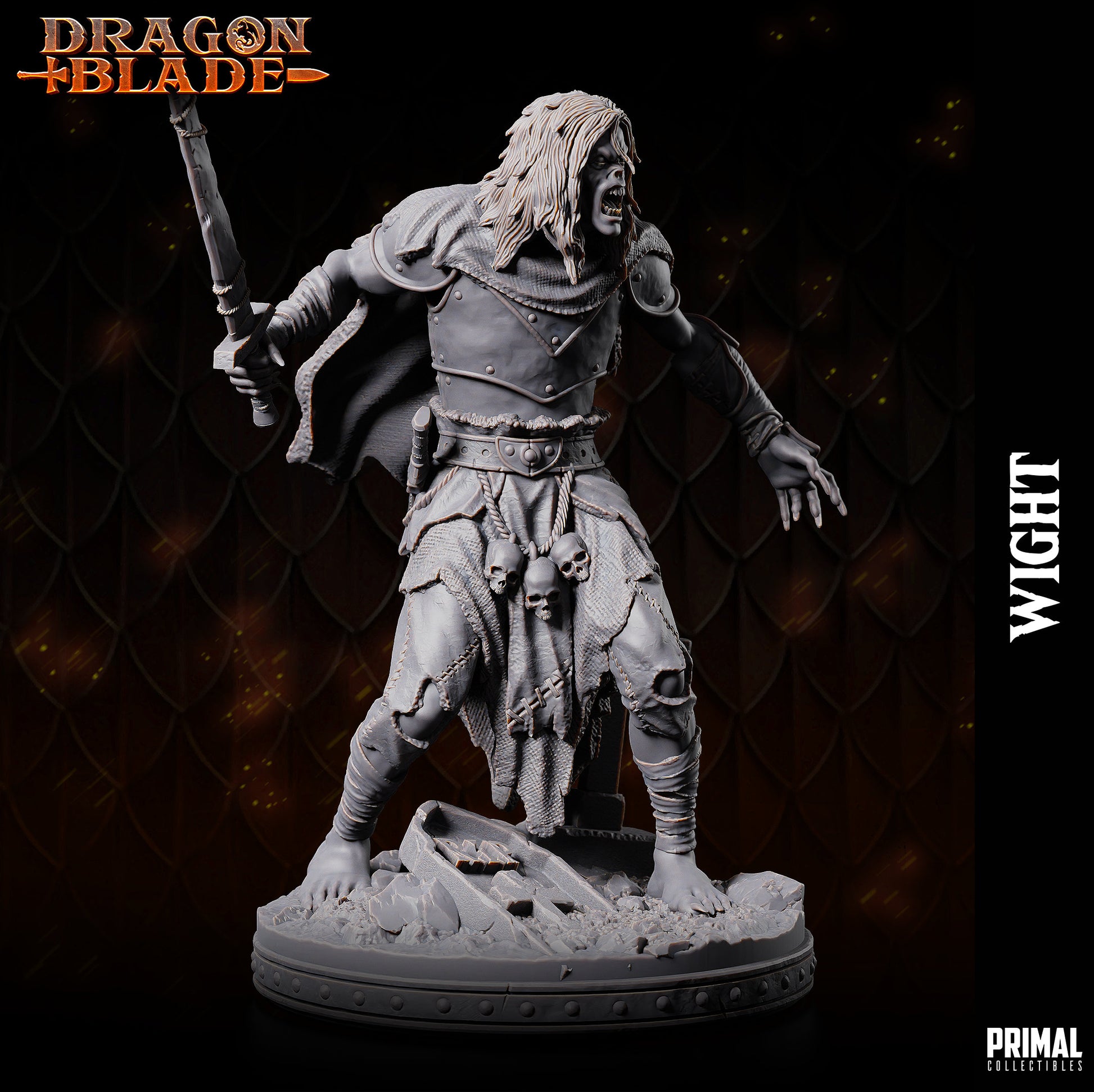 Wight 3 (32mm / 75mm) - Sculpted by Primal Collectibles