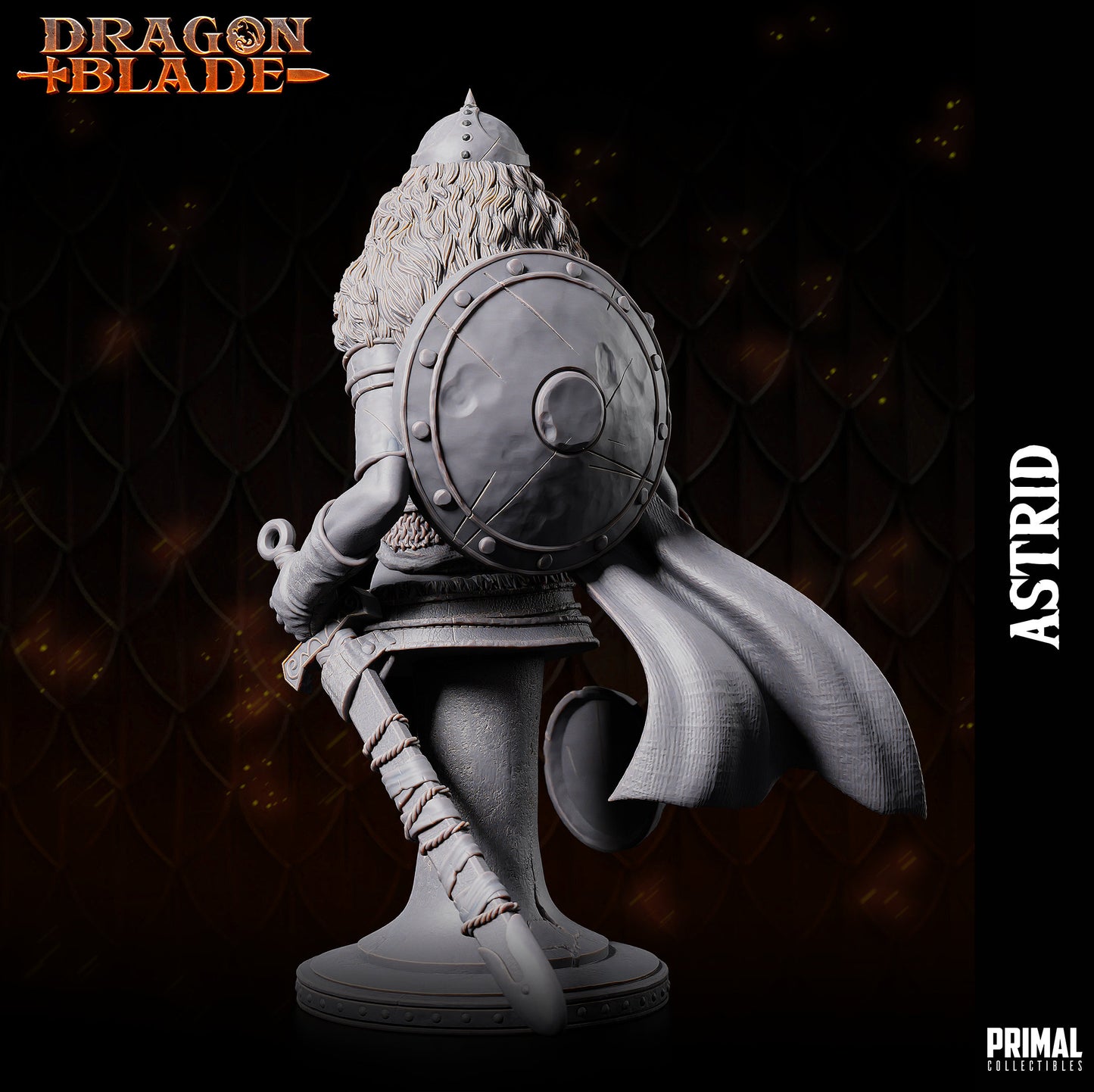 Astride - Female Fighter (32mm / 75mm / Bust) - Sculpted by Primal Collectibles