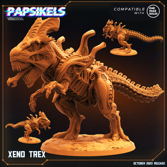 Xeno T-Rex (2 sizes) (sculpted by Papsikels)