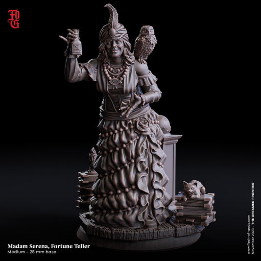 Madam Serena, Fortune Teller - The Untamed Frontier (sculpted by Flesh of Gods miniatures)