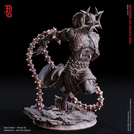 Sacristan 02 - The Gates of Despair (sculpted by Flesh of Gods miniatures)