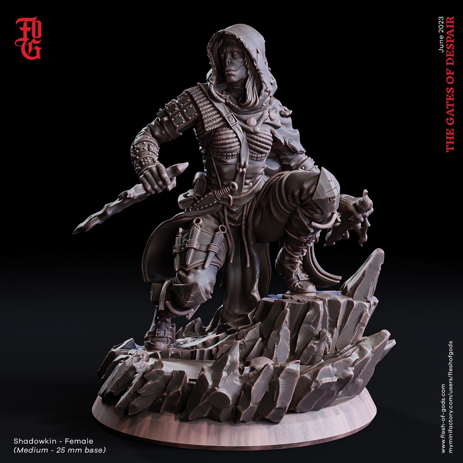 Shadowkin (Female) - The Gates of Despair (sculpted by Flesh of Gods miniatures)