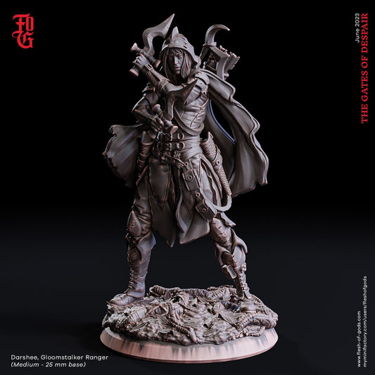 Darhsee, Gloomstalker Ranger - The Gates of Despair (sculpted by Flesh of Gods miniatures)