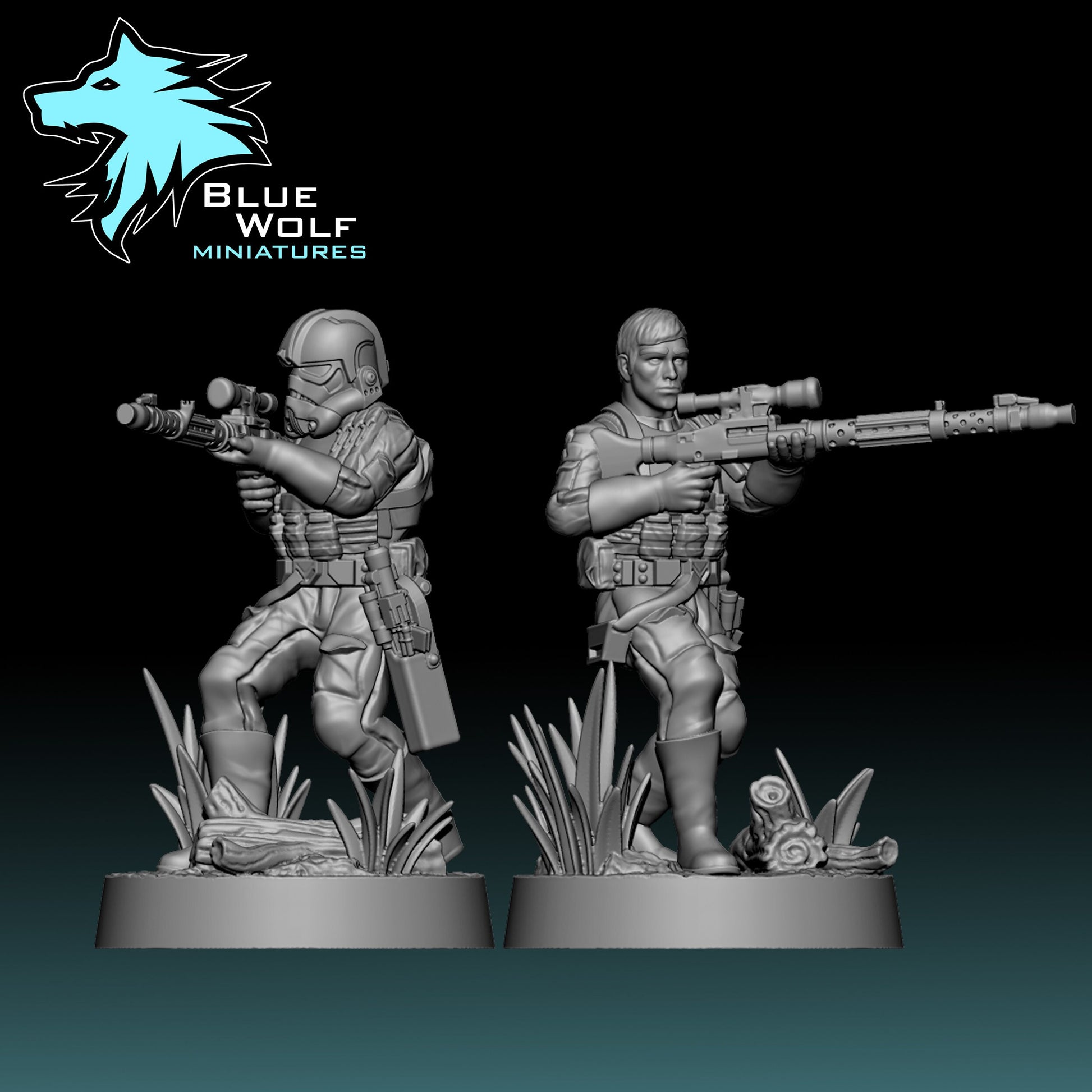 Diablo Squad Sniper (sculpted by Blue Wolf Miniatures)
