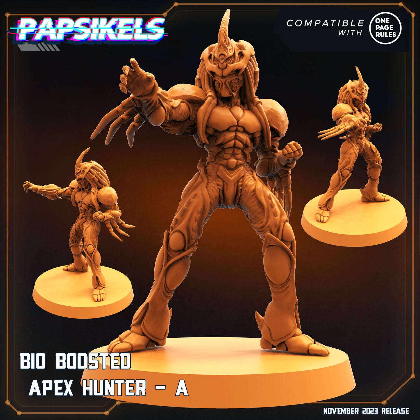 Bio Boosted Apex Hunter - A - Predator Fan Art (sculpted by Papsikels)