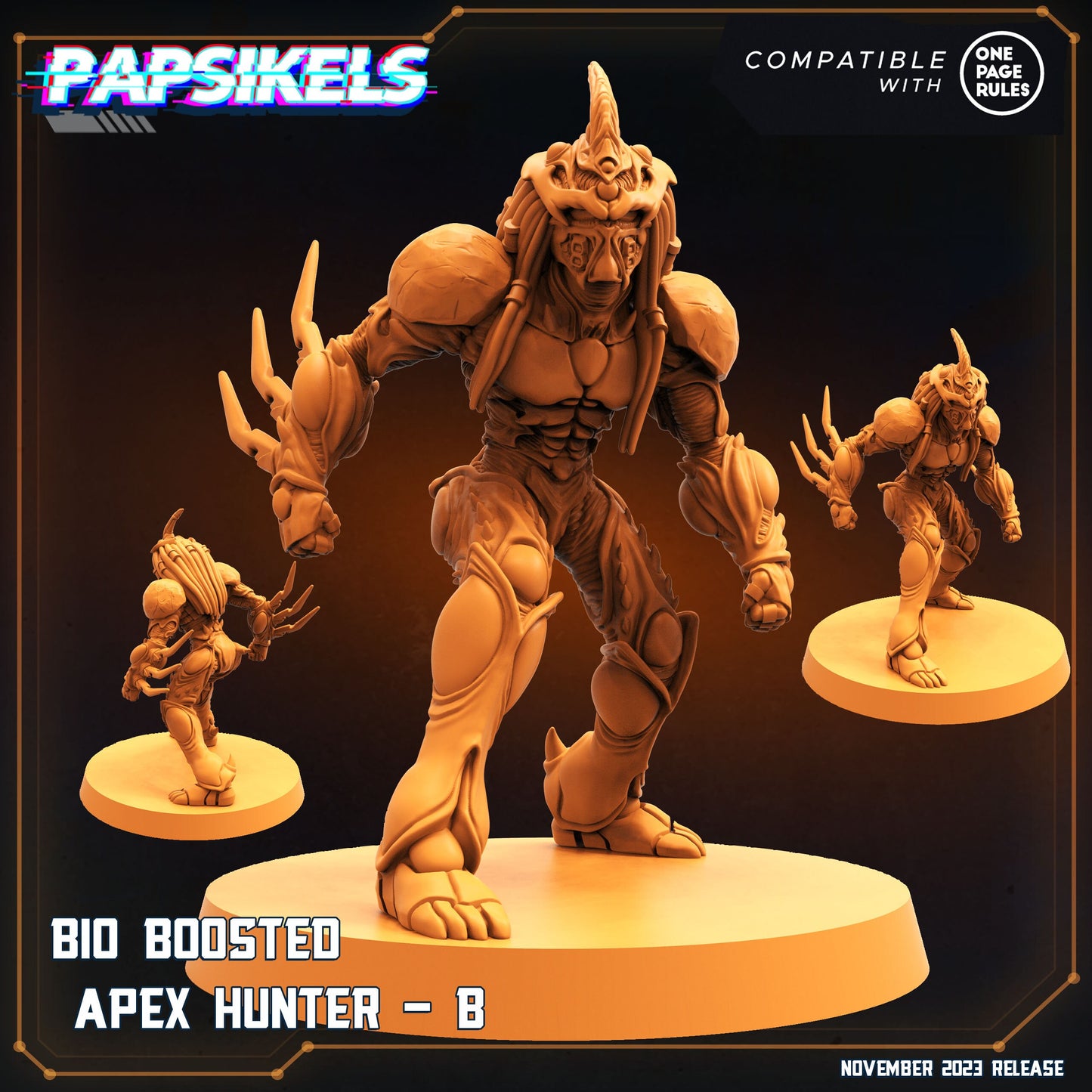 Bio Boosted Apex Hunter - B - Predator Fan Art (sculpted by Papsikels)