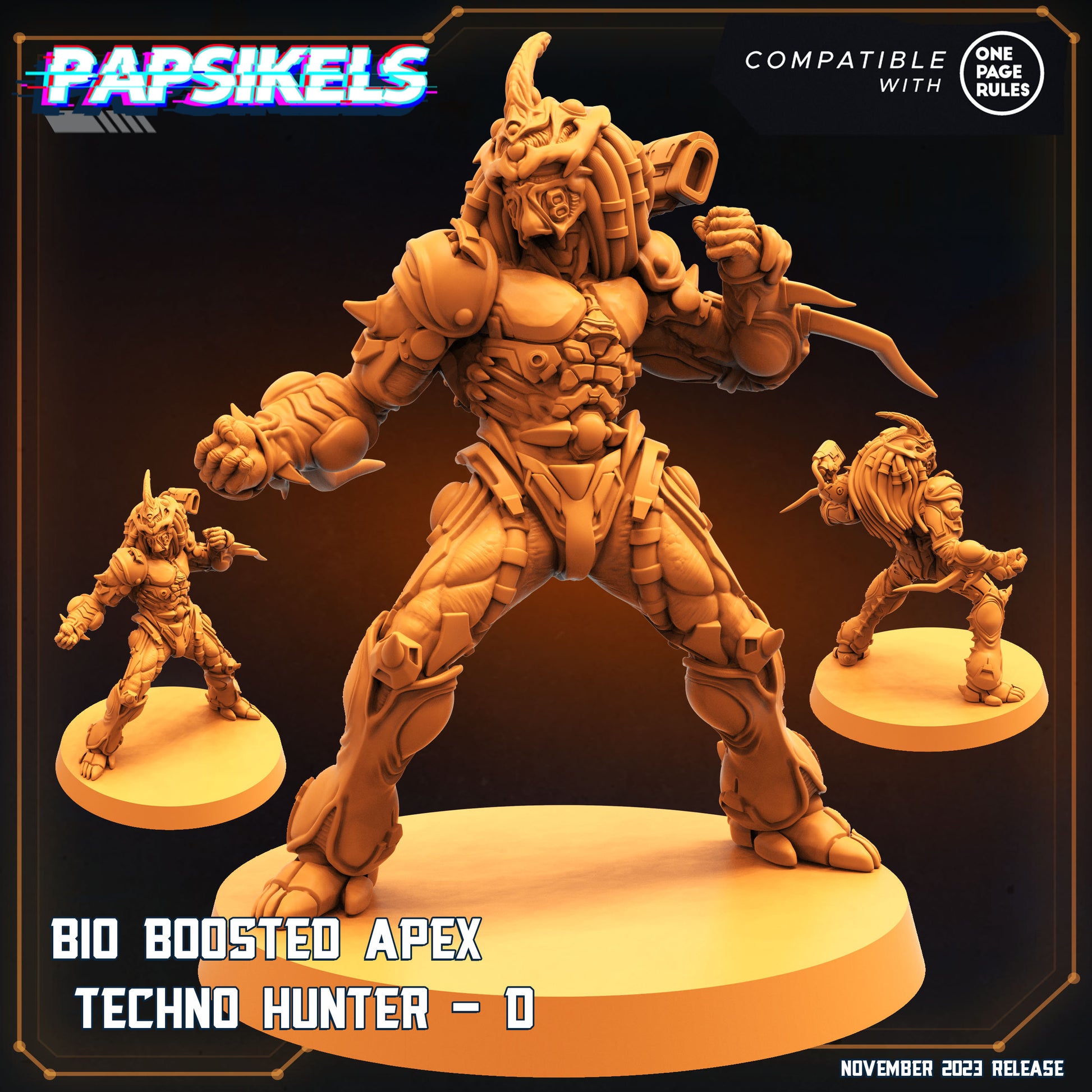 Bio Boosted Techno Apex Hunter - D - Predator Fan Art (sculpted by Papsikels)