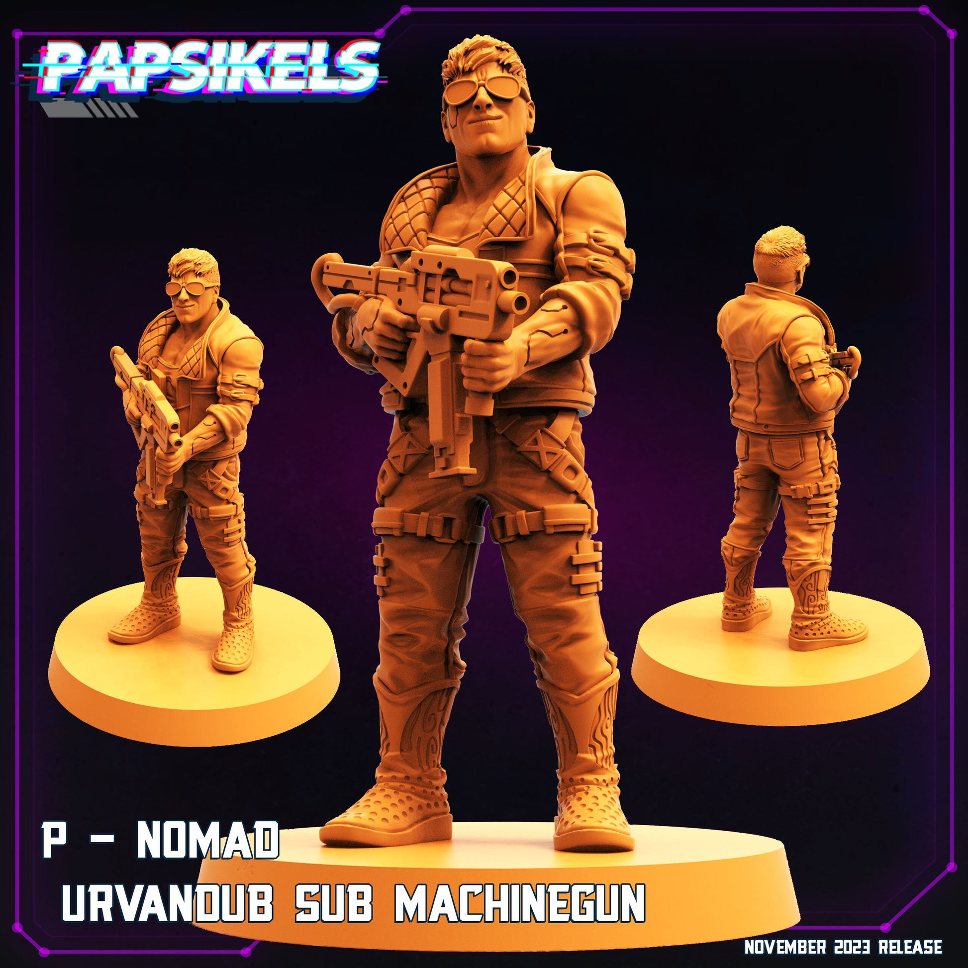 P - Nomad Sub Machinegun (sculpted by Papsikels)