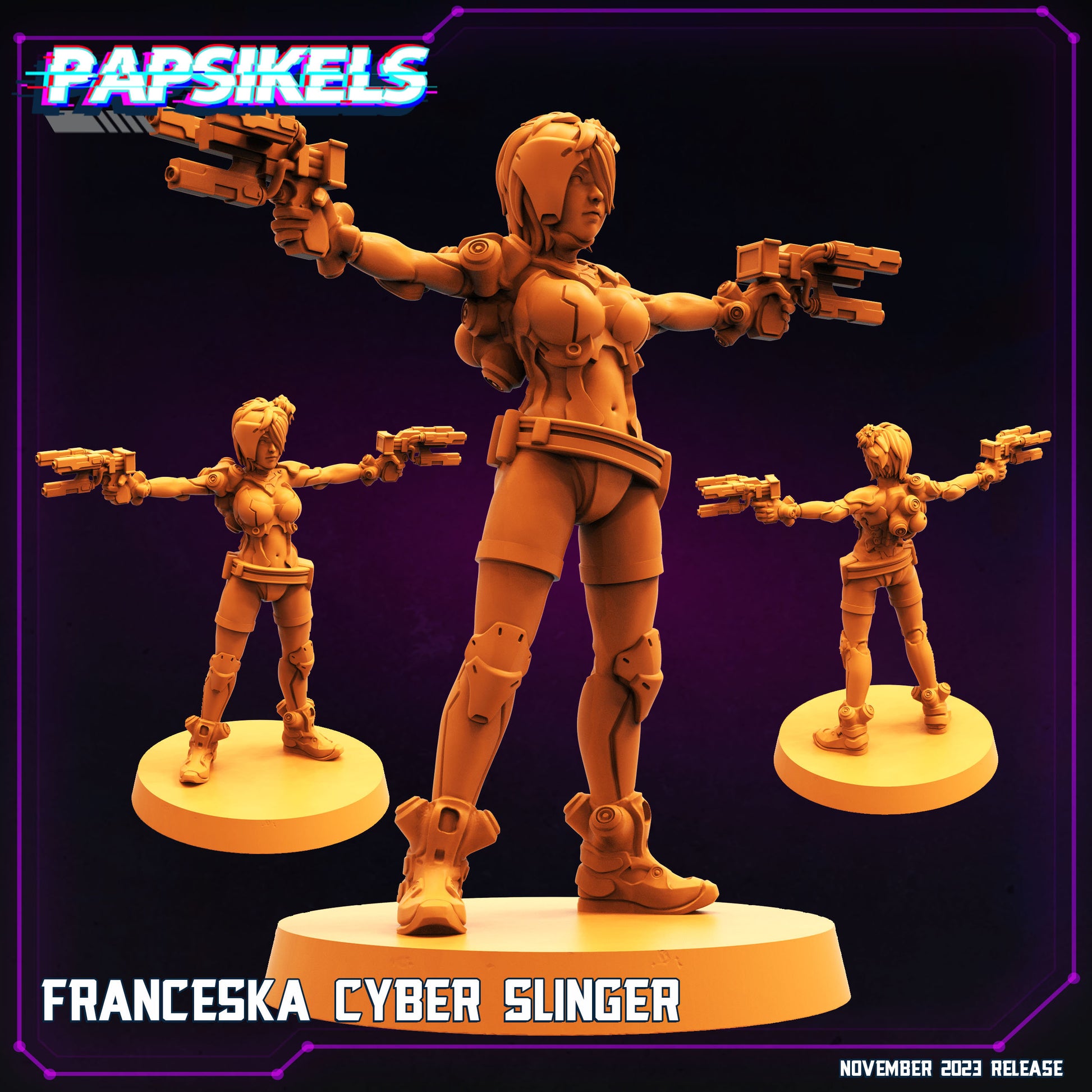 Franceska Cyber Slinger (sculpted by Papsikels)