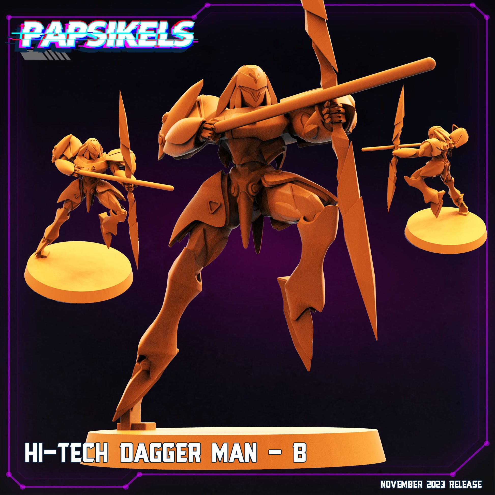 Hi-Tech Dagger Man B (sculpted by Papsikels)