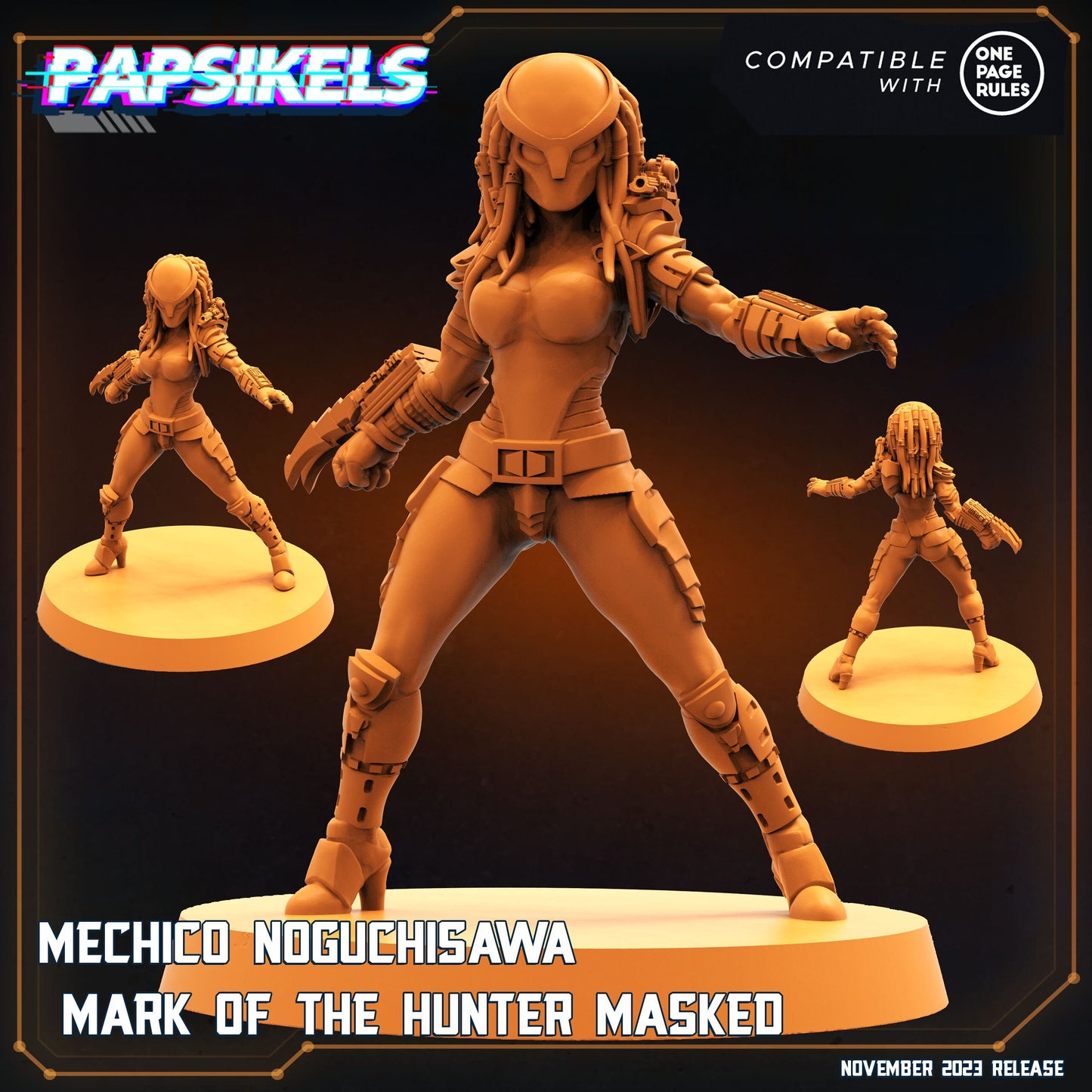 Mechico Noguchisawa - Mark of the Hunter (Masked) (sculpted by Papsikels)