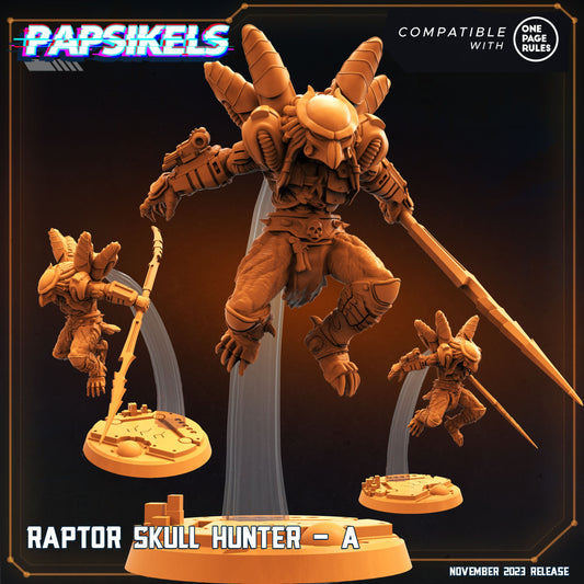 Raptor Skull Hunter A - Predator Fan Art (sculpted by Papsikels)