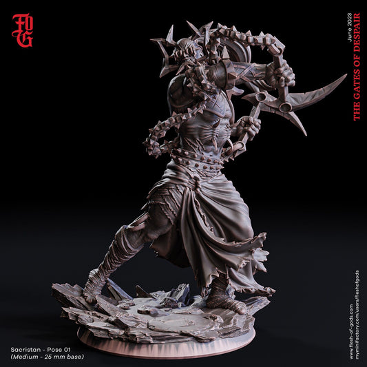 Sacristan 01 - The Gates of Despair (sculpted by Flesh of Gods miniatures)