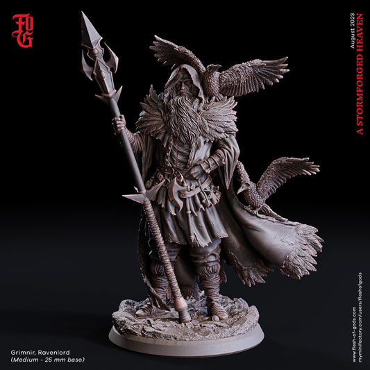 Grimnir, Ravenlord - A Stormforged Heaven (sculpted by Flesh of Gods miniatures)