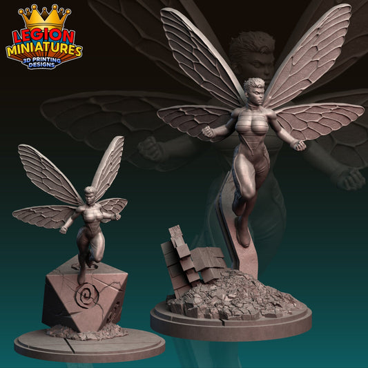 Wasp (Little and Regular) Fan-Art 40mm Miniature (Sculpted by Legion Miniatures) (Crisis Protocol Proxy/Alternative)