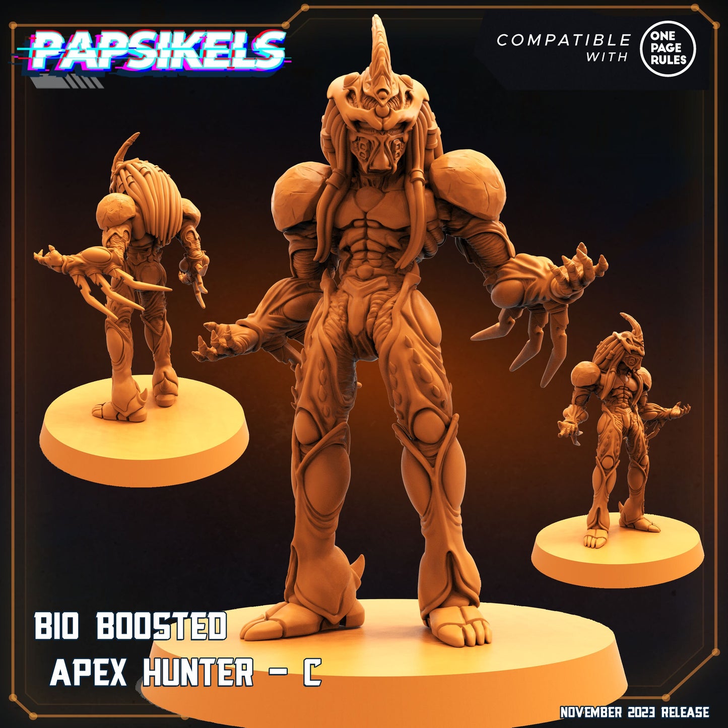 Bio Boosted Apex Hunter - C - Predator Fan Art (sculpted by Papsikels)