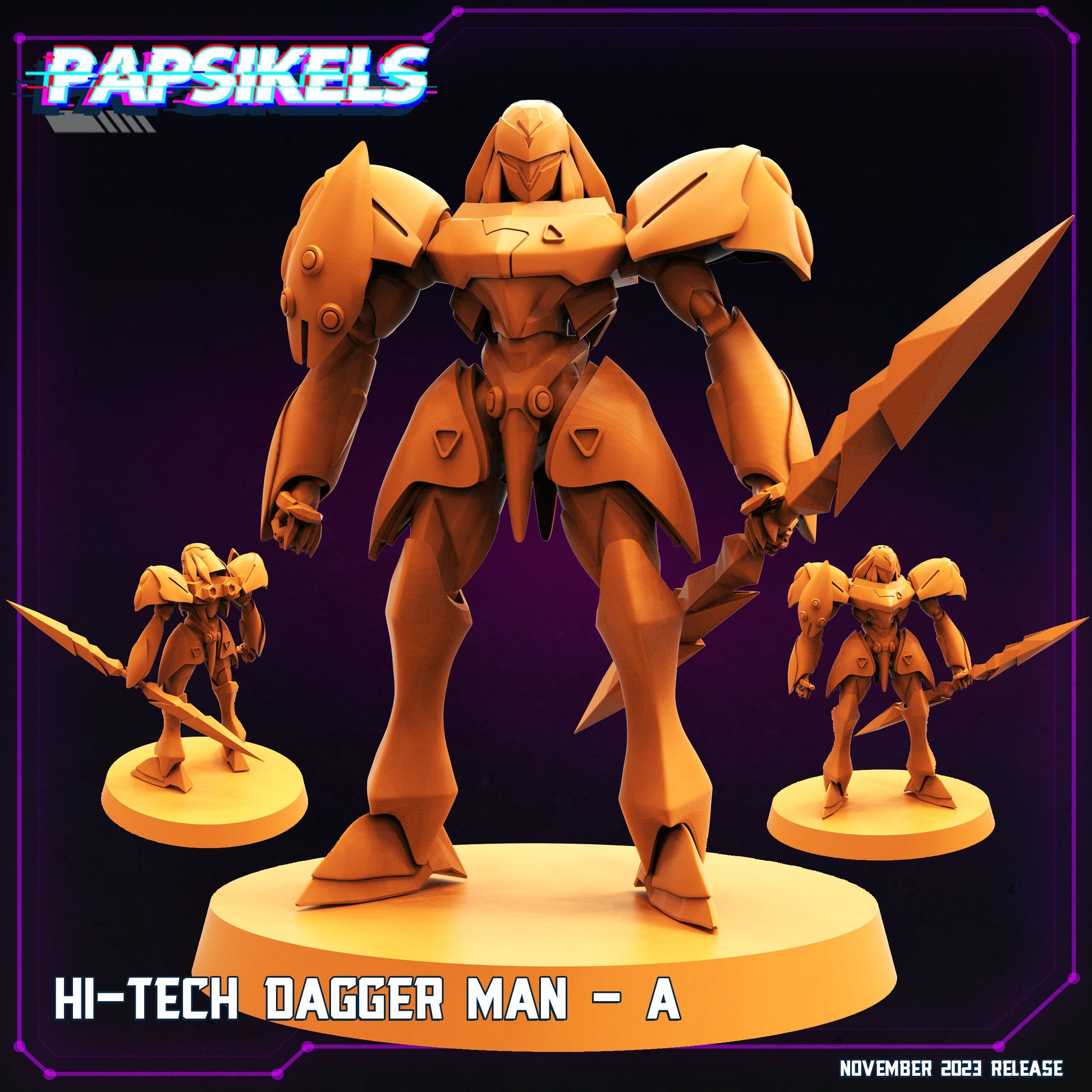 Hi-Tech Dagger Man A (sculpted by Papsikels)