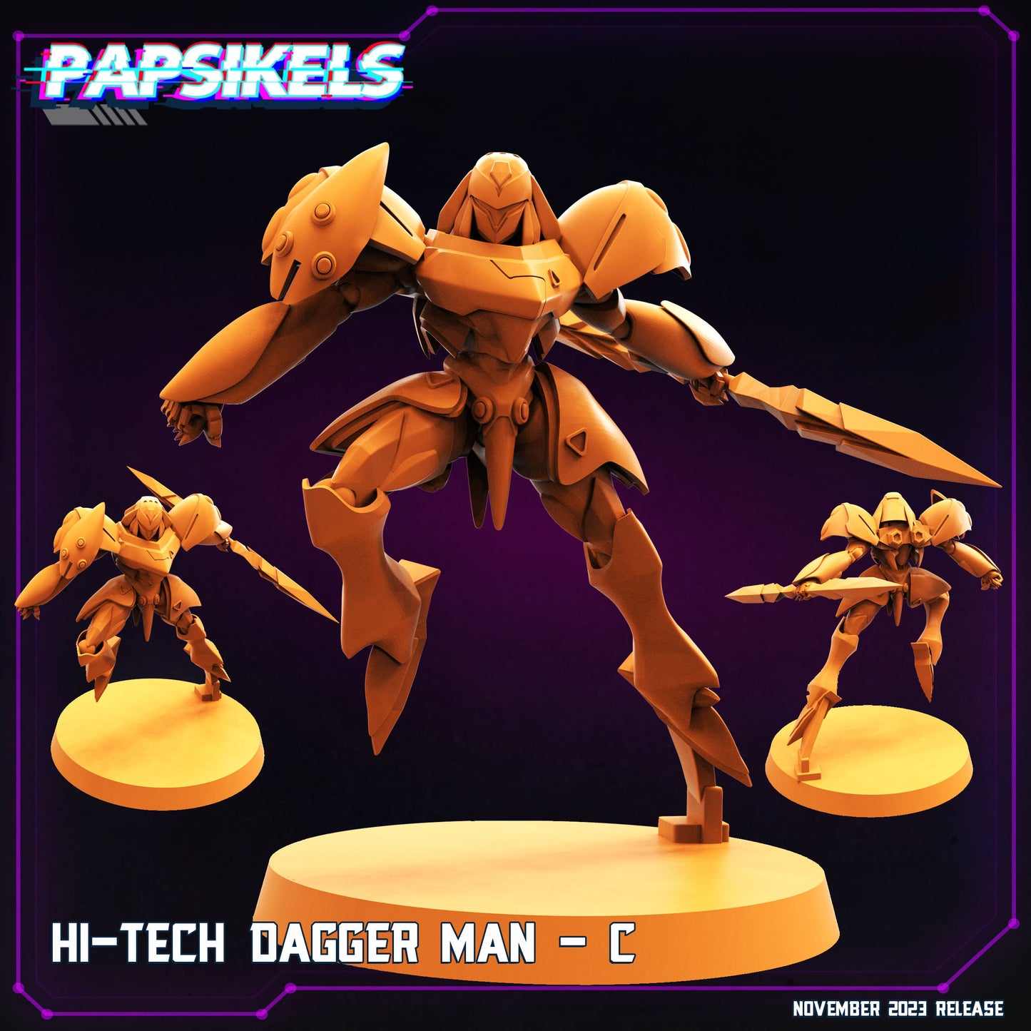 Hi-Tech Dagger Man C (sculpted by Papsikels)