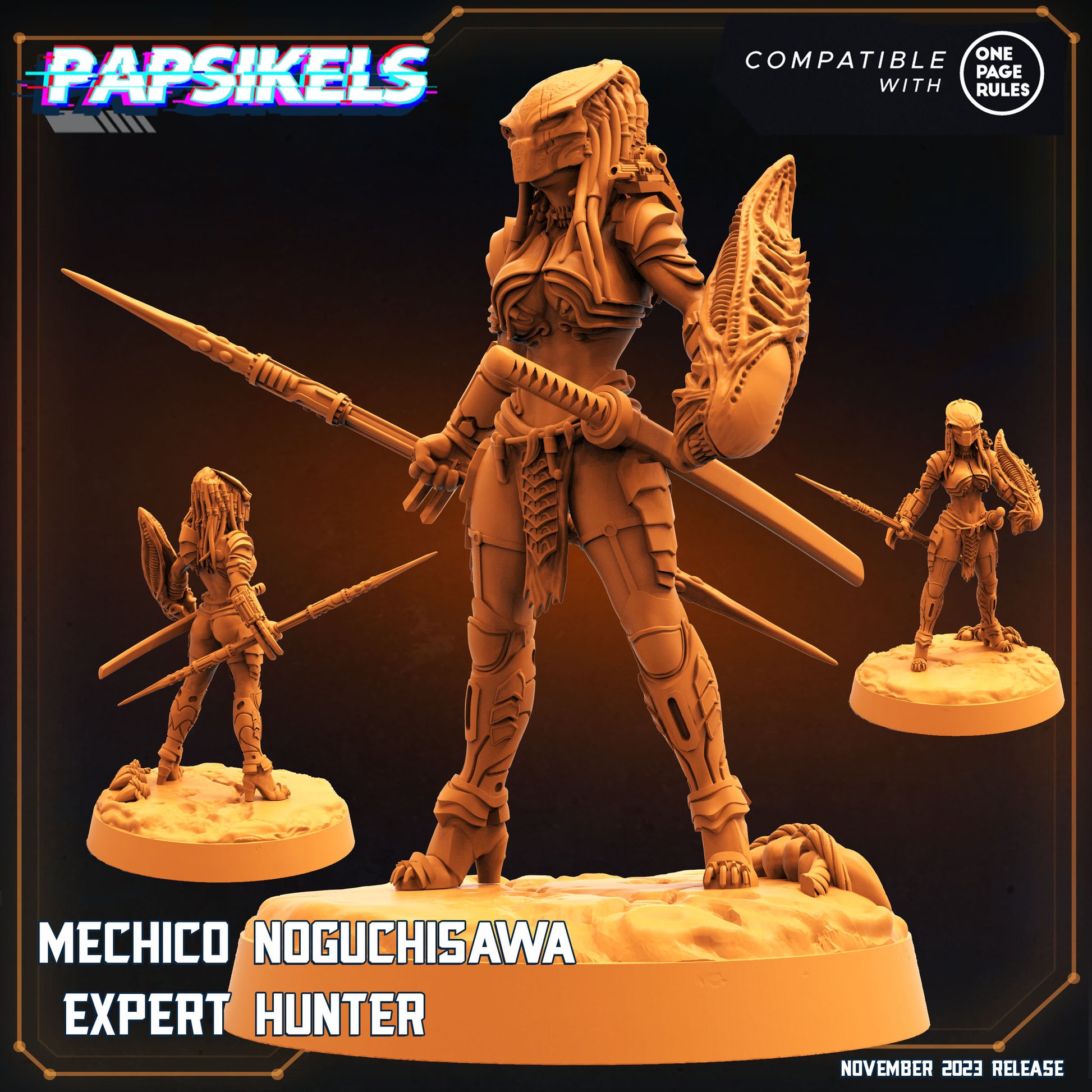 Mechico Noguchisawa - Expert Hunter (sculpted by Papsikels)