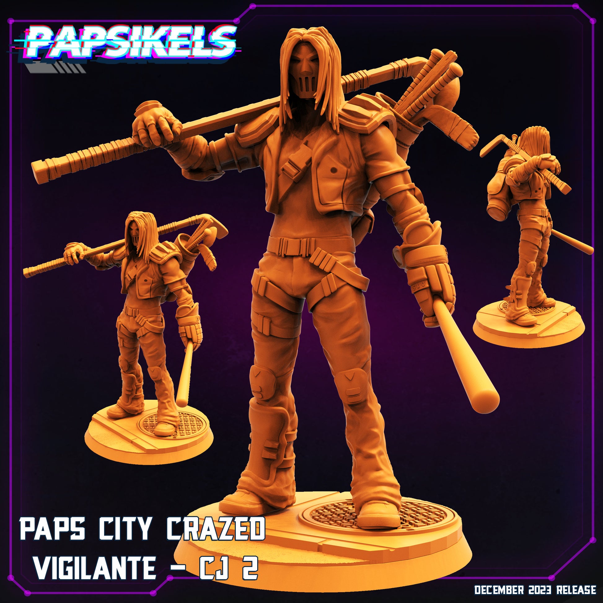 Paps City Crazed Vigilante - CJ 2 (sculpted by Papsikels)