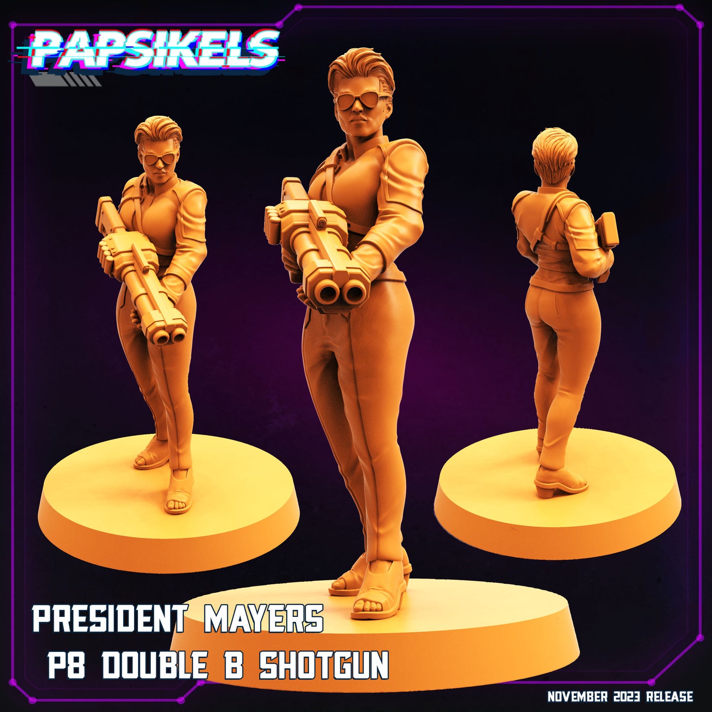 President Mayers - P8 Double B Shotgun (sculpted by Papsikels)