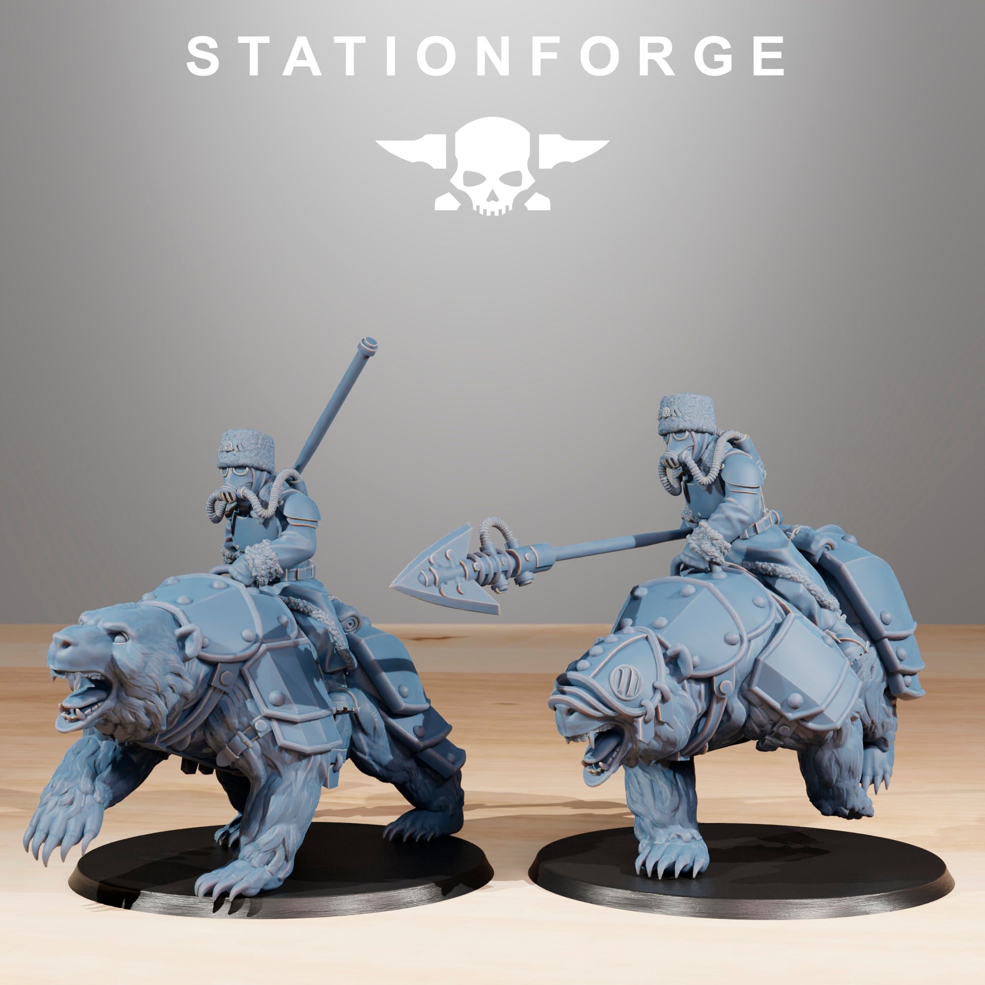 Grim Guard Bear Riders (sculpted by Stationforge)