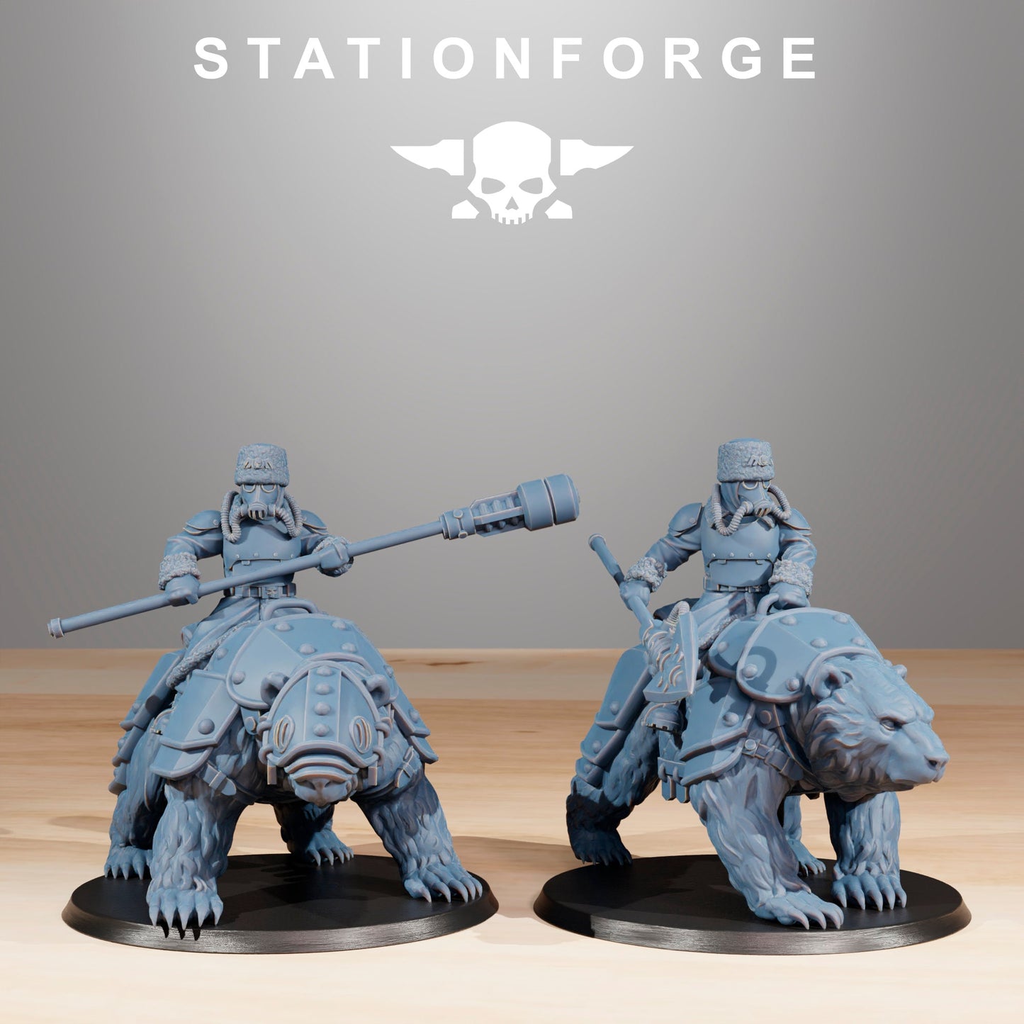 Grim Guard Bear Riders (sculpted by Stationforge)