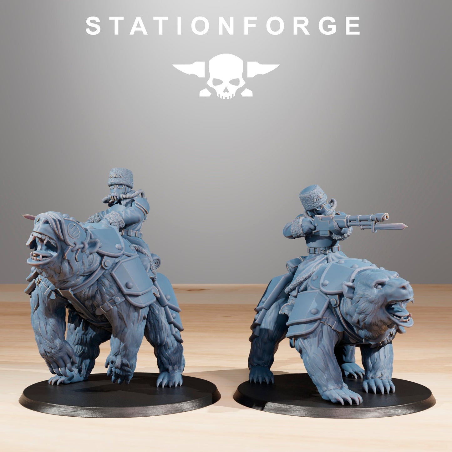 Grim Guard Bear Riders (sculpted by Stationforge)