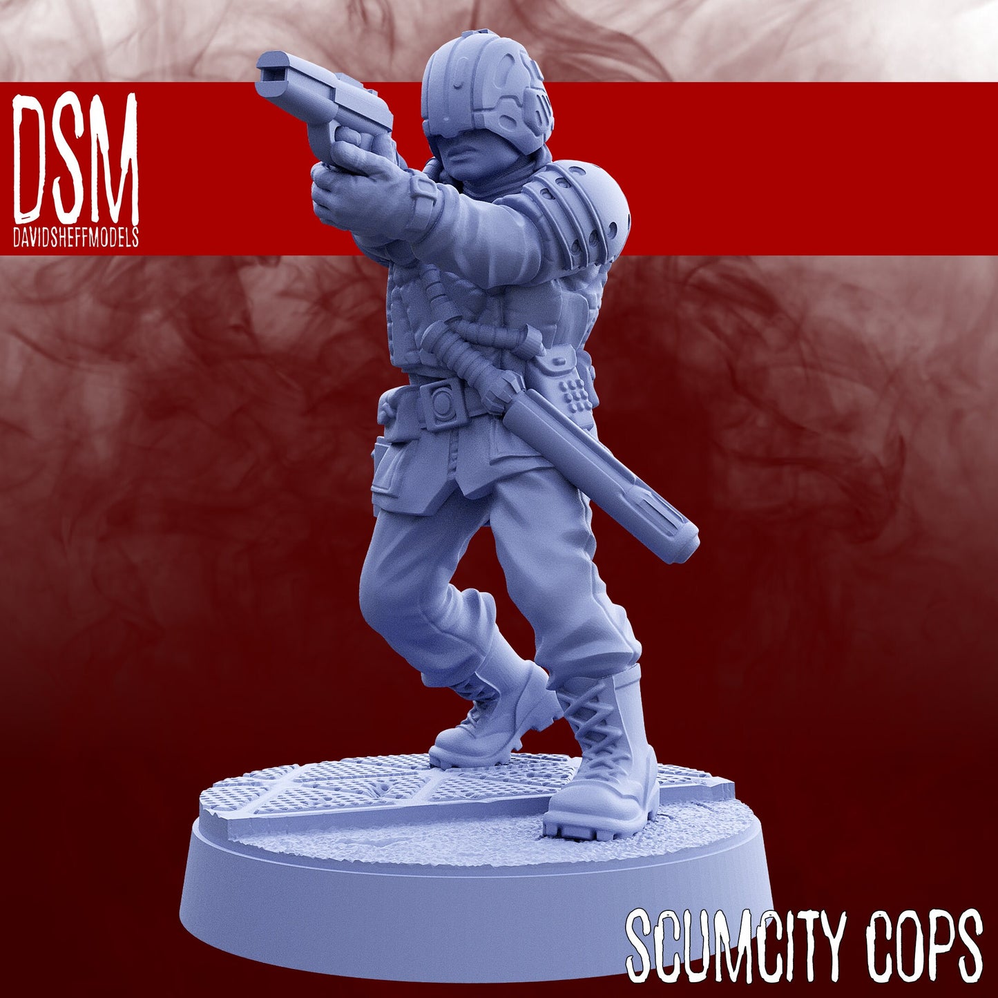 Scum City Cops - Set of 7 (Sculpted by David Sheff Models)