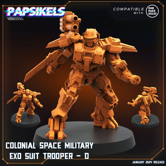 Colonial Space Military Exo Suit Trooper D (sculpted by Papsikels)