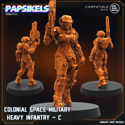 Colonial Space Military Heavy Infantry C (sculpted by Papsikels)