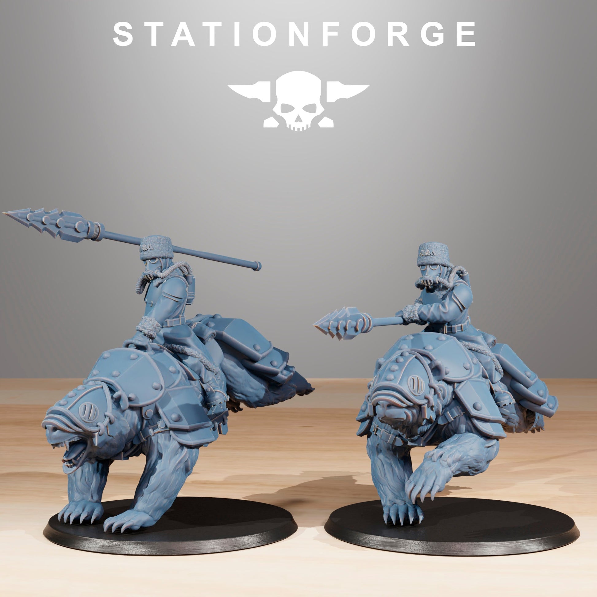 Grim Guard Bear Riders (sculpted by Stationforge)