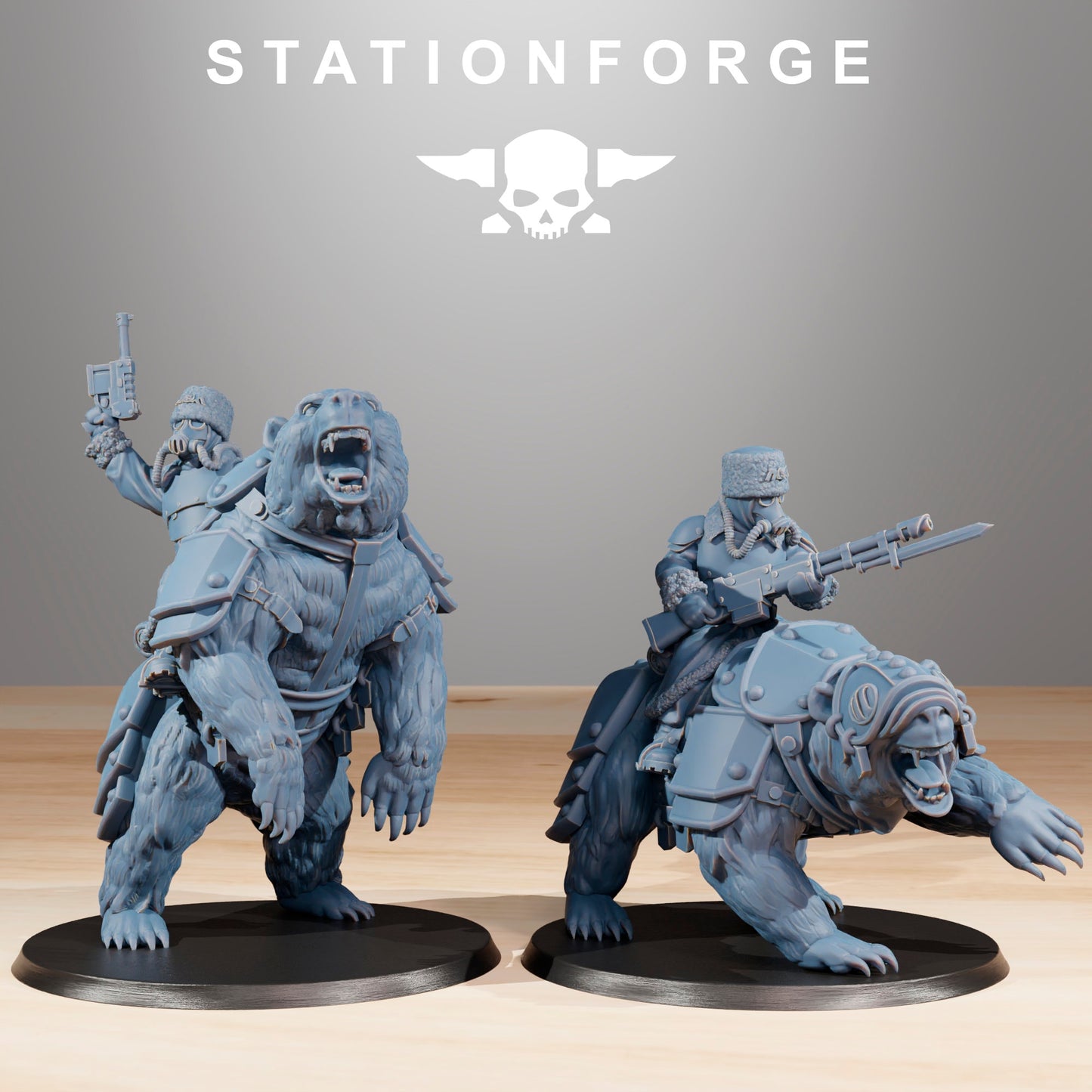 Grim Guard Bear Riders (sculpted by Stationforge)