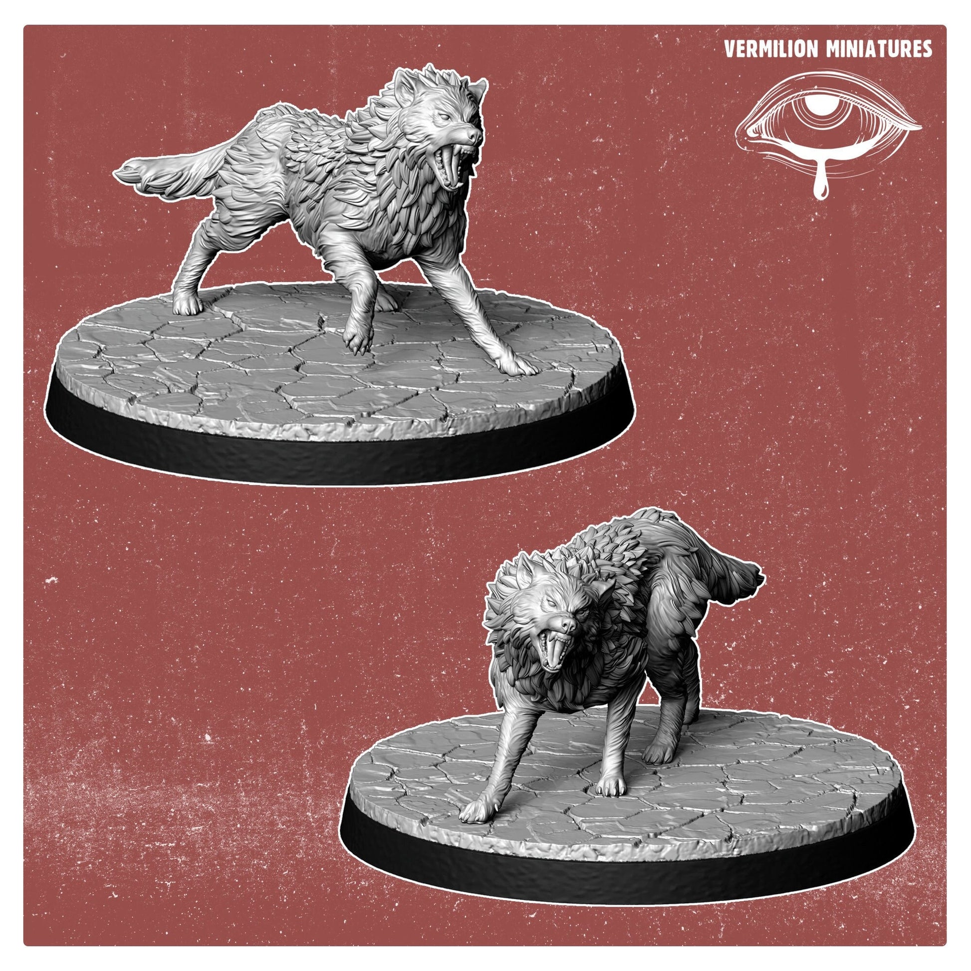 Spartans - Hounds - Set of 2 (Sculpted by Vermillion Miniatures)