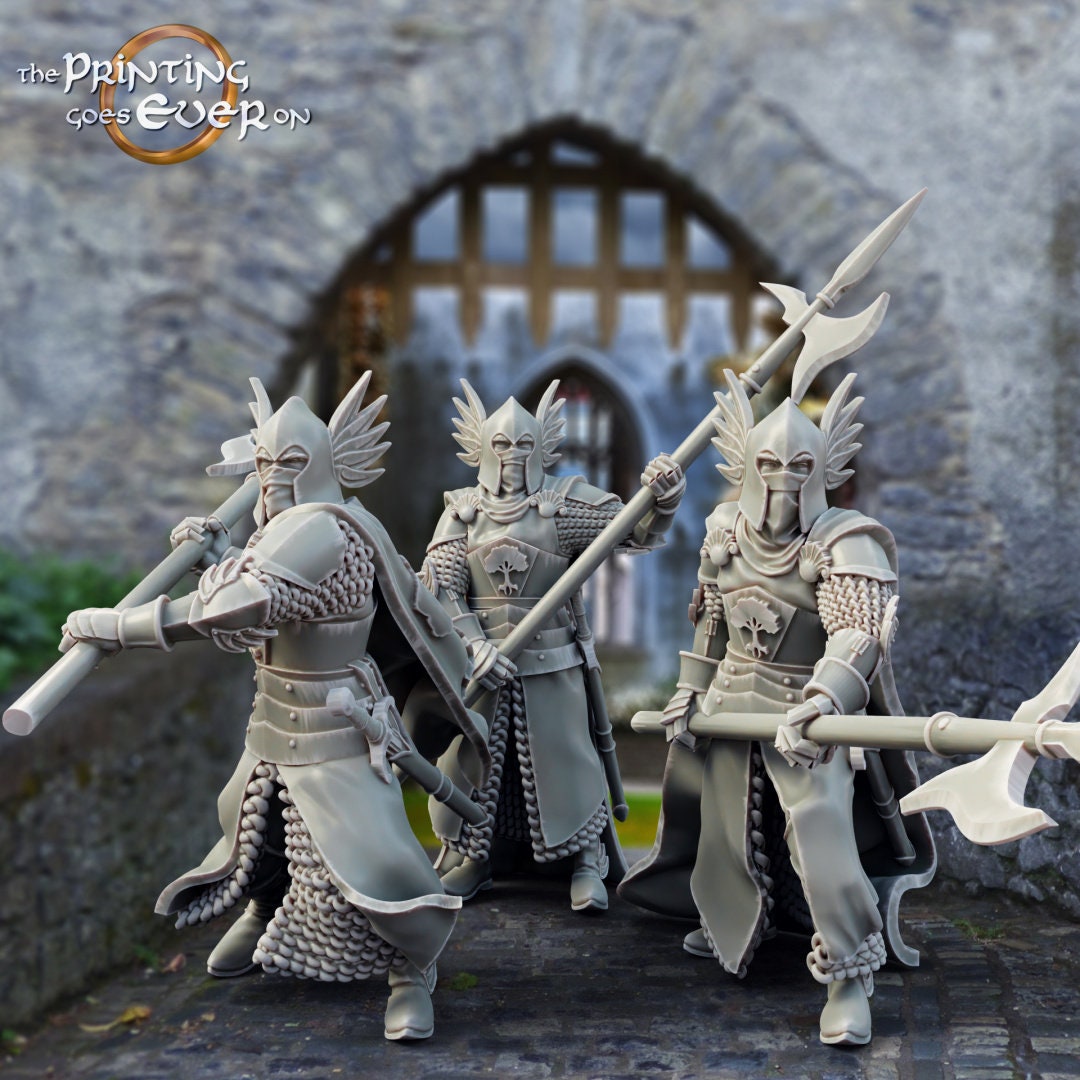 Gonthan King's Guards - set of 3 (sculpted by Print Goes Ever On)