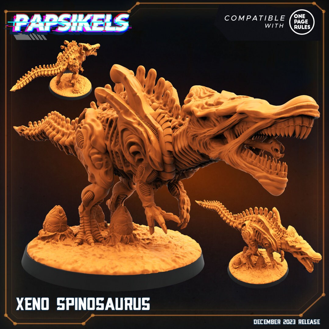 Xeno Spinosaurus (2 sizes) (sculpted by Papsikels)