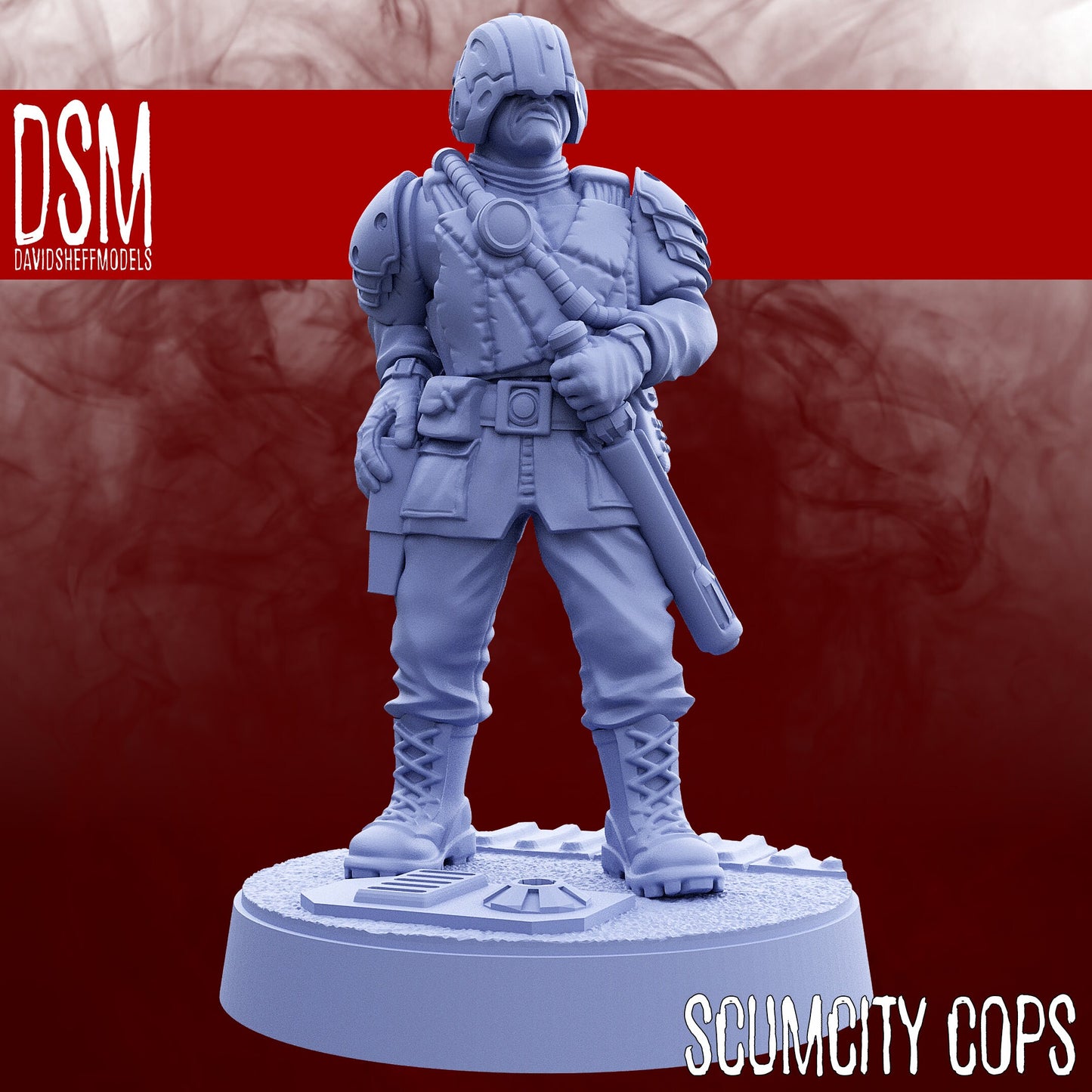 Scum City Cops - Set of 7 (Sculpted by David Sheff Models)