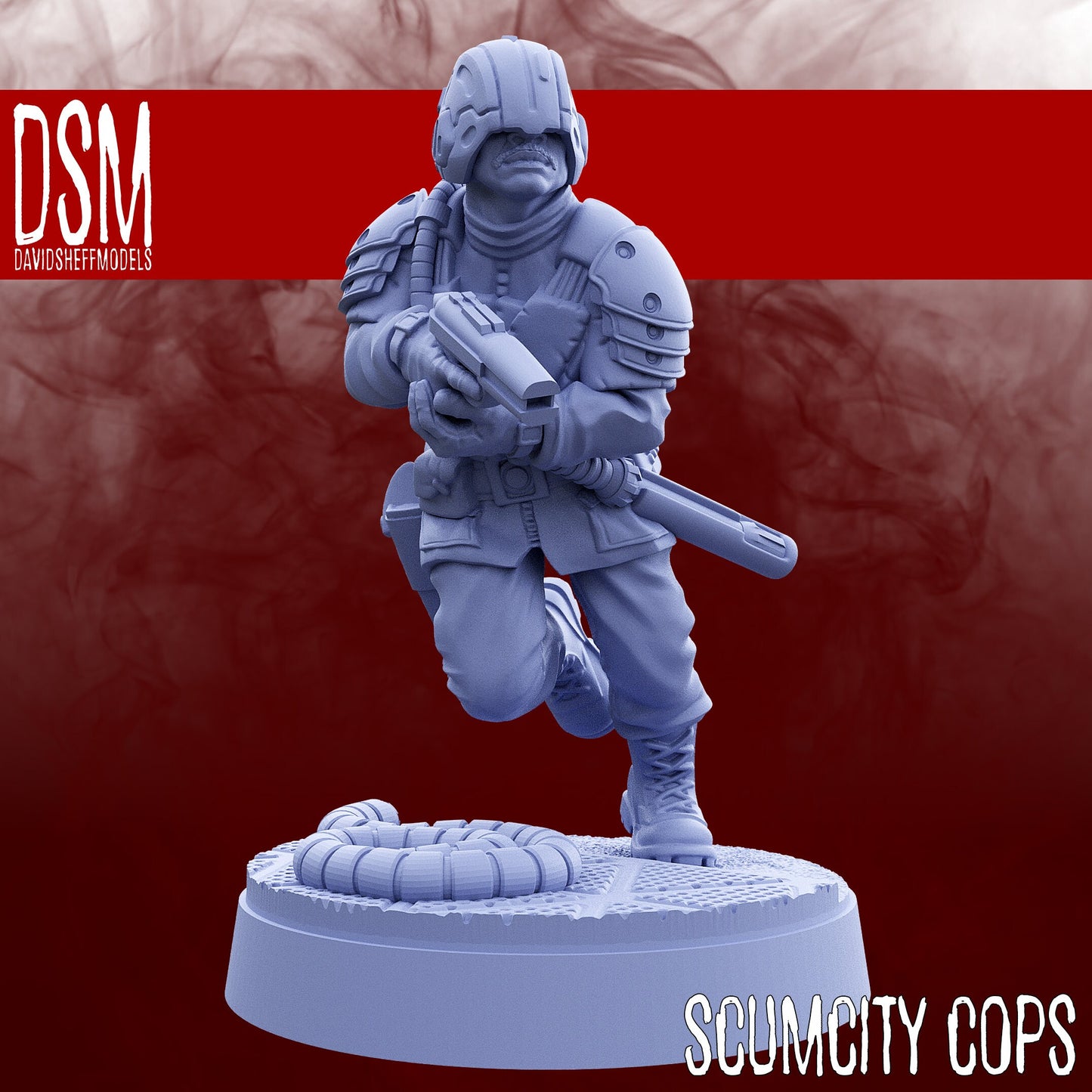 Scum City Cops - Set of 7 (Sculpted by David Sheff Models)