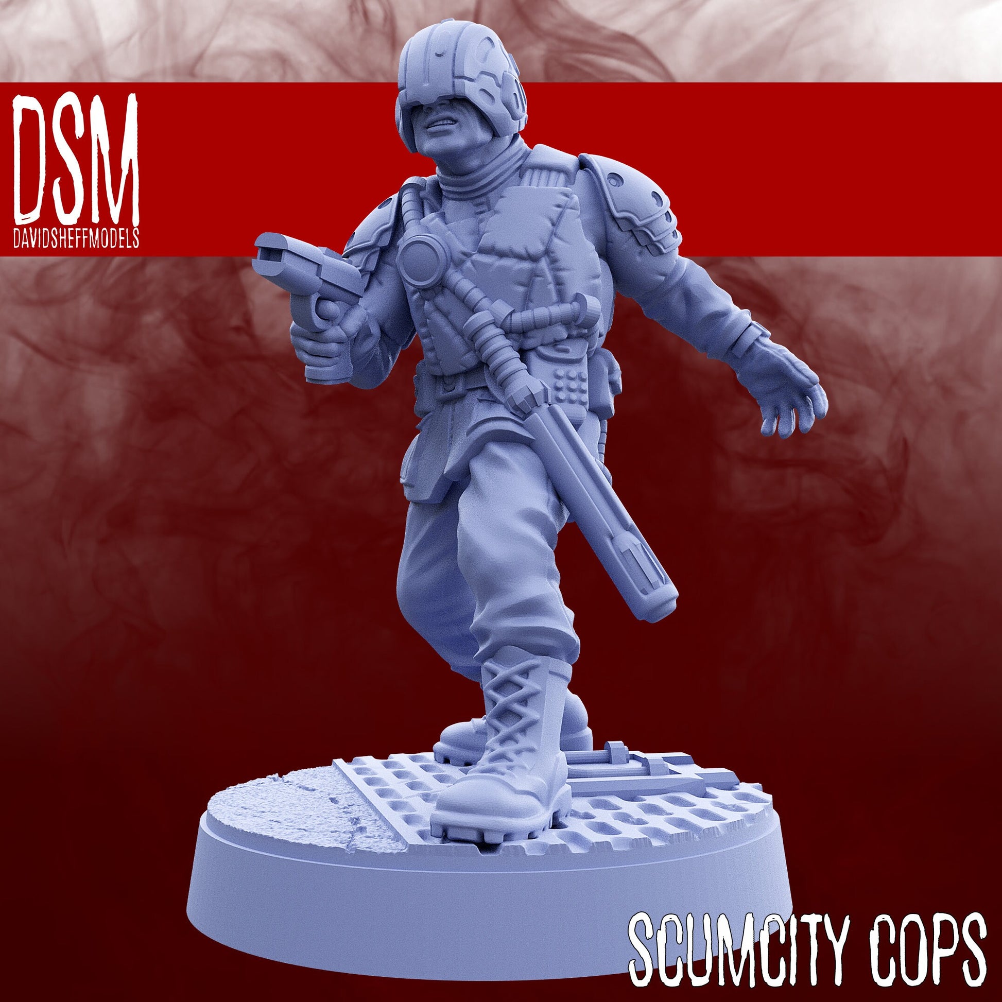 Scum City Cops - Set of 7 (Sculpted by David Sheff Models)